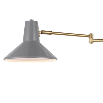 Hygge 16" Swing Arm Modern Midcentury Iron USB Charging Port LED Sconce - JONATHAN Y
